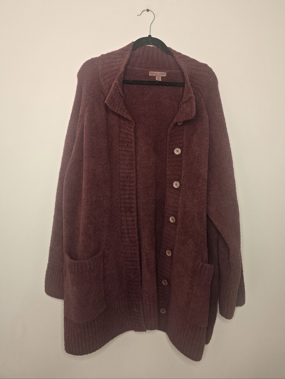 Barefoot Dreams Burgundy CozyChic Cali Cardigan
